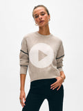 Cashmere Blanket Stitch Crewneck