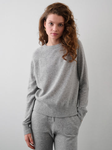 Cashmere Rib Trim Sweatshirt