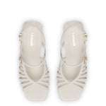 Leandra Sandal In Ivory Leather