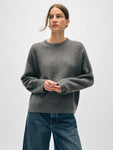 Cashmere Saddle Sleeve Crewneck