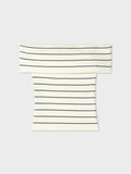 Organic Cotton Ribbed Off The Shoulder Top