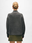 Cashmere Waffle Standneck