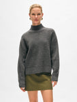 Cashmere Waffle Standneck