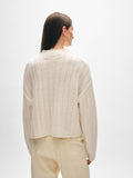 Cashmere Blend Wide Rib Standneck