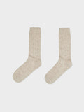 Cashmere Ribbed Socks