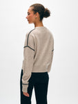 Cashmere Blanket Stitch Crewneck