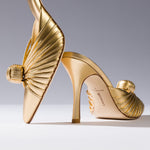 Valerie Pump In Gold Metallic Leather