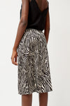 6397 Printed Slip Skirt in Zebra Print