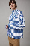 ONA LONG SLEEVE | BLUE AND WHITE STRIPE