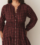 ANNIKA DRESS -- ROUGE COUNTRYSIDE PLAID