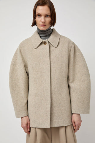 Amomento Hourglass Half Coat in Beige