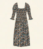 BIJOU DRESS -- BLEU ARBOR FLORAL