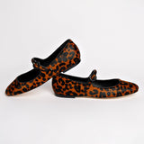 Blair Ballet Flat In Leopard Print Calf Hair