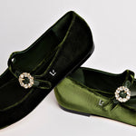 Blair Ballet Flat In Bosco Velvet