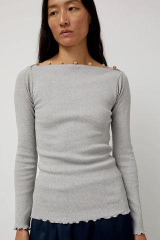 Baserange Tav Long Sleeve in Grey Melange