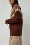 Batoner Nordic Mohair Turtleneck in Brown