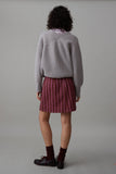 LIBBY SKIRT | MAUVE COTTON STRIPE