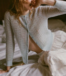 DANAE POINTELLE CARDIGAN -- SKY