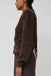 Deiji Studios Looped Cardigan in Brown Multi