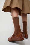 Drogheria Crivellini Viscose Tabi Socks in Camel