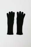 Exquisite J Gloves in Black with Bordeaux