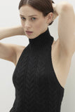 RUNA CABLE KNIT CASHMERE HALTER