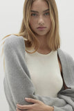 ANTOINETTE RIBBED CASHMERE SHRUG