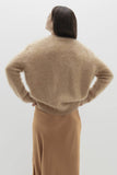 AGNES BRUSHED CASHMERE CREWNECK SWEATER