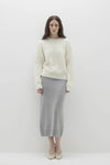 AGNES BRUSHED CASHMERE CREWNECK SWEATER