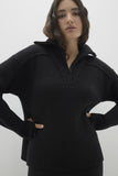 SUMIE CASHMERE QUARTER-ZIP PULLOVER