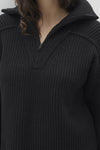 SUMIE CASHMERE QUARTER-ZIP PULLOVER