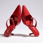 Daisy Pump In Scarlet Patent Leather