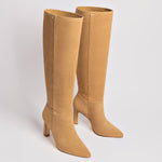 Cindy Hi Boot In Peanut Suede