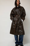 Façon Jacmin Manso Mackintosh Coat in Brown