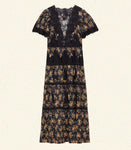 GRACIELLA DRESS -- FOXGLOVE FLORAL