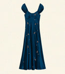 GWENDOLYN DRESS -- DEEP SAPPHIRE