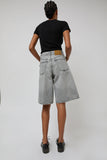 Haikure Becky Denim Short in Fog Grey