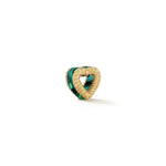 New Leona Collection Heart Slider Malachite Inlay Charm