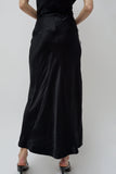 INSHADE Long Sequin Skirt in Black