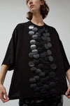 INSHADE Oversized T-Shirt with Sequins in Black