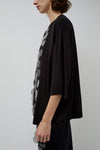 INSHADE Oversized T-Shirt with Sequins in Black