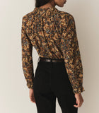 JUNA TOP -- NOIR NARCISSUS FLORAL