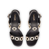 Milan Sandal In Black Leather