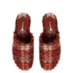 Miso Platform Clog In Berry Plaid Shearling