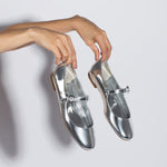 Blair Ballet Flat In Silver Specchio