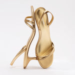 Mini Annie Sandal In Gold Metallic Leather