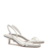 Mini Annie Sandal In White Leather