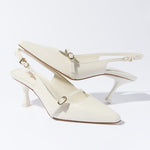 Ines Pump In Ivory Leather