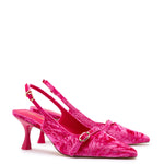 Ines Pump In Pink Velvet