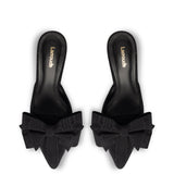 Mini Elle Pump In Black Fabric